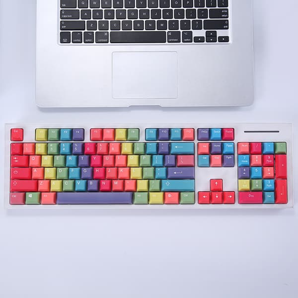 114 Tangenter PBT Dye Sub Keycaps Cherry Profil För MX Switch Kloner Mekaniska