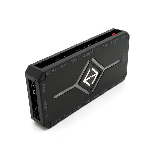 4-Pin PWM Fan Controller 5V 3-Pin ARGB SATA Strømsplitter Adapter HUB til PC