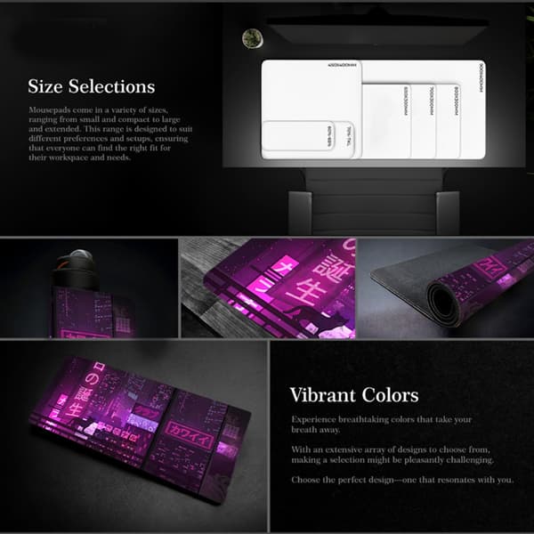 Musematte Datamaskin Laptop Anime Tastatur Musematte Stor Musematte Tastatur null - Pattern 7 Pattern 7