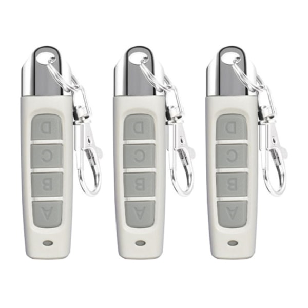 3st Universal Garageport Fjärrkontroll Kopieringsnyckel för elektriska öppnare Billarm och hemsäkerhet Enkel användning Gray