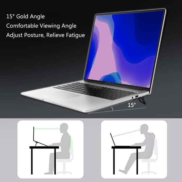 2 stk. Bærbar Laptop Stand Foldbar Støttebase Notebook Stand Beslag