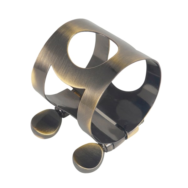 Dubbla skruvar Justera Nickelpläterad altsaxofon Munstycke Ligature Clip Clamp Cap för alt-/sopransax Antique green C