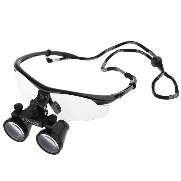 Multifunksjonell 3.5X hodebåren tannlegeforstørrelsesbrille, kikkertlupe
