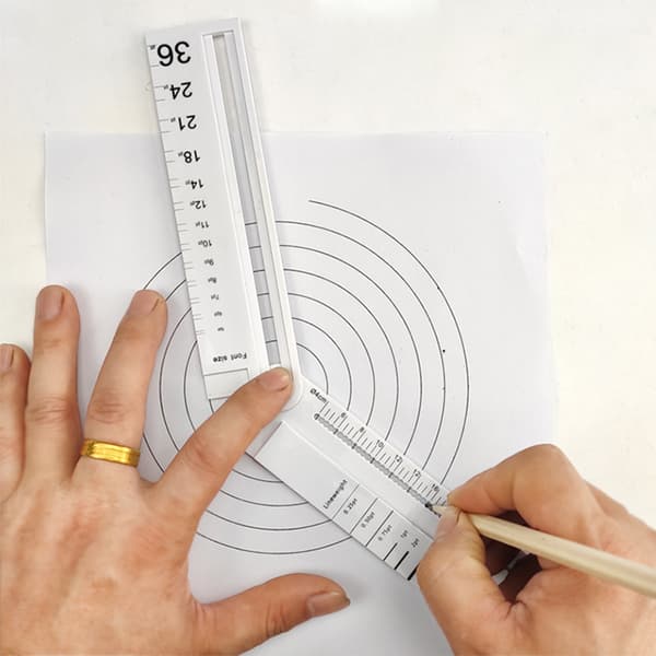 30 cm Transparent Rektangulär Linjal Teknik Mätning Konstruktionsverktyg