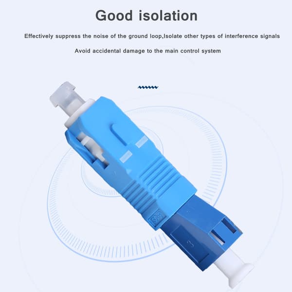 Single Mode SC Han til LC Hun Hybrid Optisk Fiber Adapter Stik