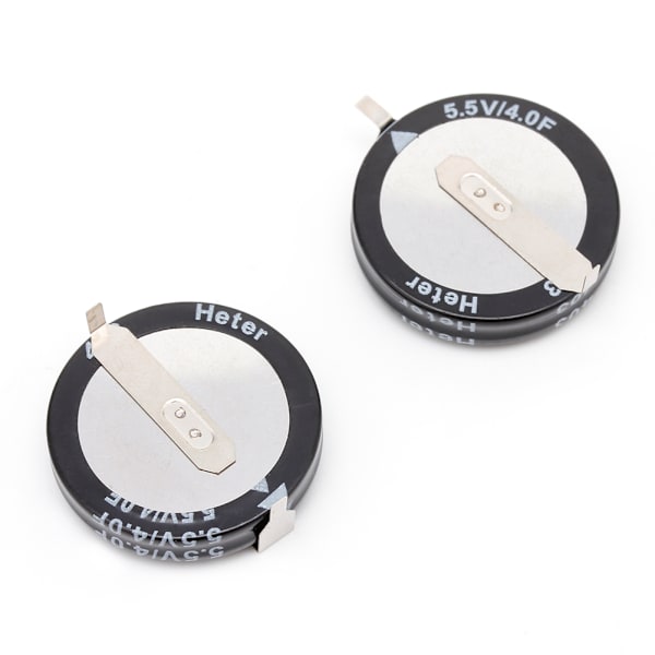 2 stk. 4.0F 5.5 V Super Kondensator H-Type Knap til Smart Kapacitans Universal
