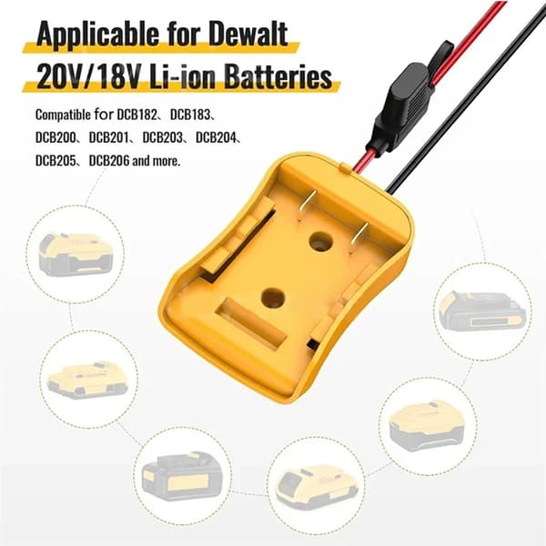 Auto Startkabel til Jumpstarter Nødstrømsstarter til 18V 20V Batteri For Dewalt