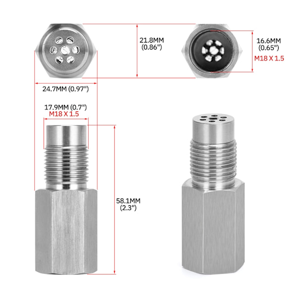 M18X1.5 Syresensor Avgassensor Bilsensoradapter