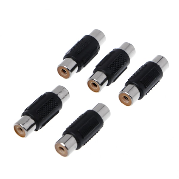 5 st RCA Hon till RCA Hon Video Kabel Jack Plug Adapterkontakt