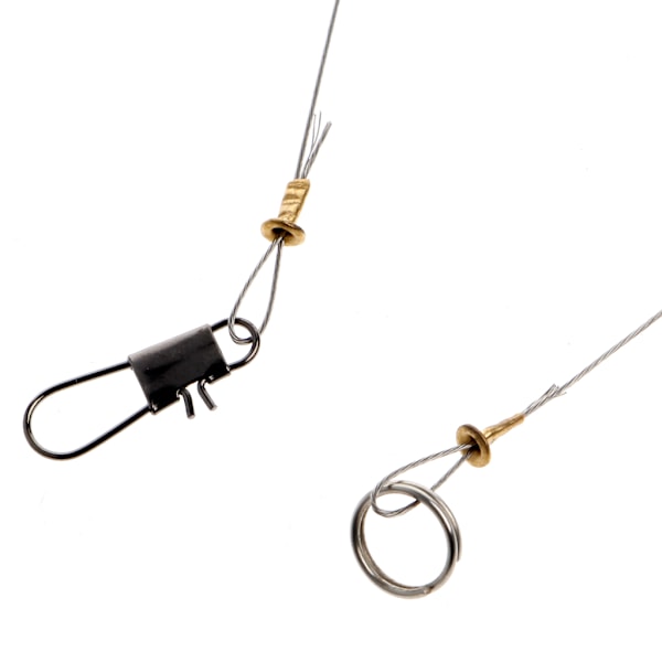 Anti-Winding Swivel String Havsfiske Krok Stål Riggar Wire Leader Fiskkrokar 3