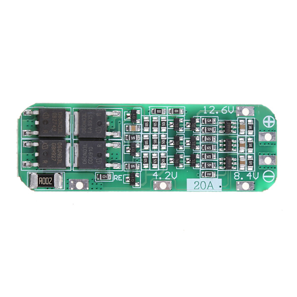 3S 20A Li-ion litiumbatteri 18650 Laddare PCB BMS för skyddskort 12.6VMo