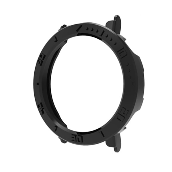 Stötsäkert case kompatibelt för GT4 41/46 mm ramskydd stötfångare Cover Reptåligt hårt PC-hus Hud Black 41MM