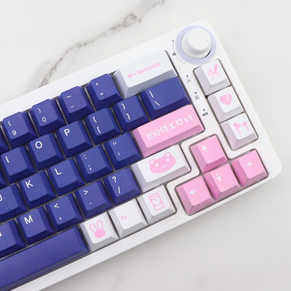 134 nycklar/ set Dreaming Girl Theme Japansk/Engelsk PBT Dye Subbed Cherry Keycap För MX Switch Mekaniskt tangentbord Keycap Japanese