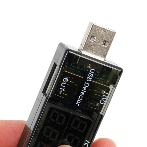 USB Ström- och Spänningstestare USB Voltmeter Amperemeter Detektor Dubbelrad Visar Ny