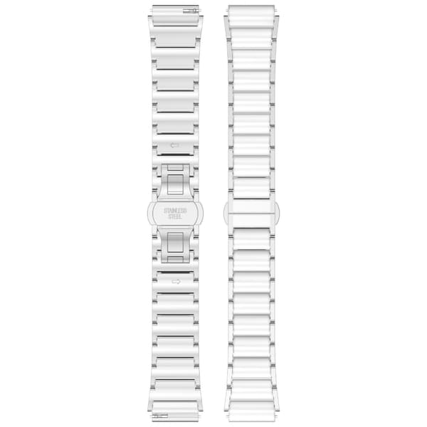 Multifunktionelle urremme i rustfrit stål unisex til Watch X2 Mini Watch Silver white