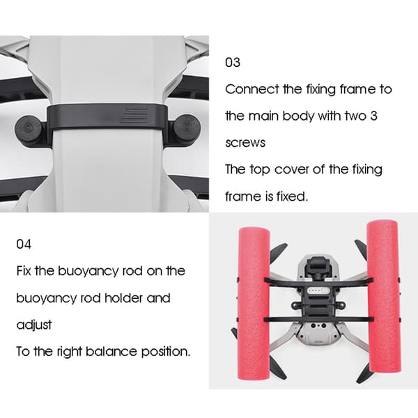 Flyteevne Bar Anti-fall Drone Landingsflottør for Mavic Mini 2 Drone