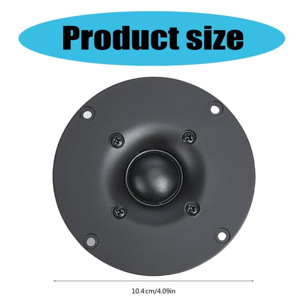 4-tums 8Ohm max60W 104mm HiFi Dome Diskanter för högtalarprojekt