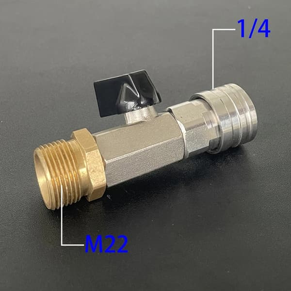 Ergonomisk Högflödes Slangkoppling 1/4 Tum Metallventiler Biltvättstillbehör 1/4 Inch valves