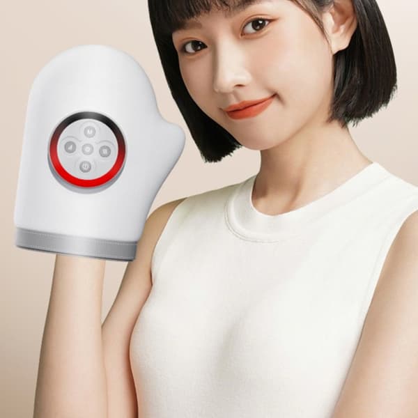 USB-johdoton käsihierontalaite puristuksella ja lämmityksellä helpotukseen