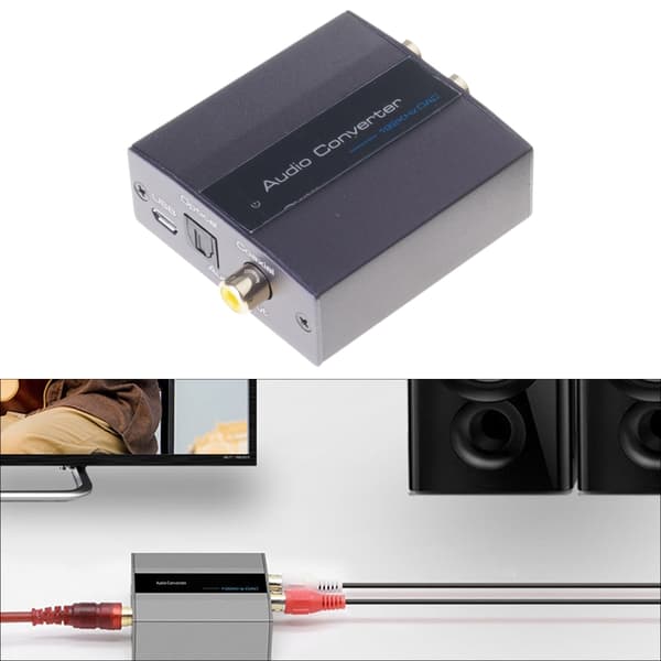 Digital til Analog Lydkonverter 192kHz Koaksialadapter