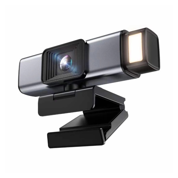 2K-webbkamera Inbyggd mikrofon för m/ljus Autofokus Anti-peep & Anti-tapping Brusreducering för videoundervisning Live Bred
