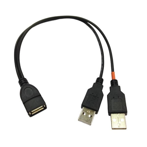 Fleksibelt USB2.0 Splitterkabel til Tilslutning af Flere Enheder Strømkabel