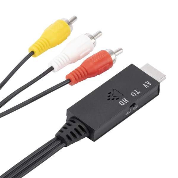 High Definition RCA till HDMI-kompatibel omvandlarkabel AV till HDMI-kompatibel omvandlare 1080P- 60HZ/720P 60HZ Output