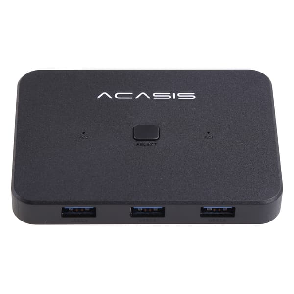 USB 3.0 Switch Selector KVM Switch Adapter 3 Portar HDMI-kompatibel Switch Selector för PC Skanner Skrivare En Knapp
