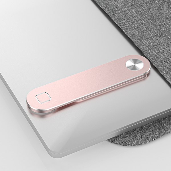 Bärbar datorskärm Clip on Side Mount Magnetisk Mobiltelefon Telefonställ Sidomonterad Hållare Expansionsfäste Slim Osynlig Silver
