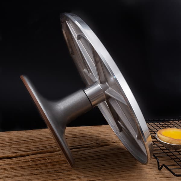 Kage Drejebord 10\" Rustfrit Stål Bord Drejebord Skridsikker Kagebagepynt