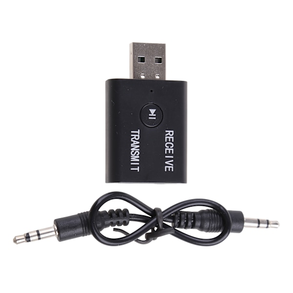 2-i-1 USB Trådløs Bluetooth-kompatibel Adapter 5.0 Sender Modtager til Computer TV Laptop Højttaler Headset HiFi Mikrofon
