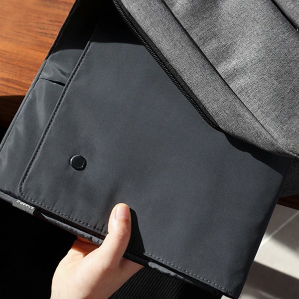 Datorfodral Väska för case Clamshell Handväska Flerlagers Laptop Notebook Reseförvaring Portfölj 13'' 14'' 15,6 Black 15.6 inches