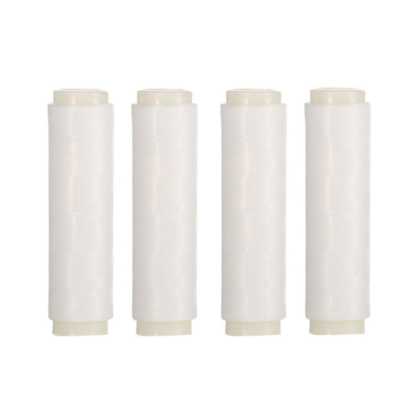 4 stk. 0,1 mm/0,15 mm elastisk fiskeline til agn, usynlig fiskeline til havfiskeri, elastisk snor