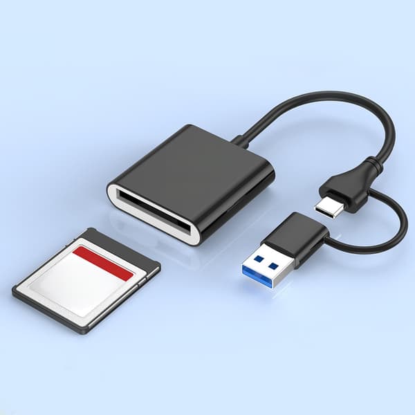 Aluminium 10Gbps CFE Typ B Läser USB 3.2 Gen 2 10Gbps Kortläsare