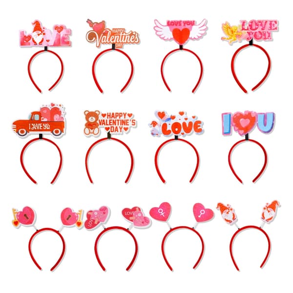 Stilig Hårbånd Valentinsdag Hodebånd for Fest Sceneopptredener Hodeplagg E