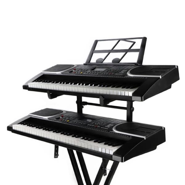 Elektronisk pianokeyboard forlengelsesstativ Panio stativ justerbart dobbelt avstivet