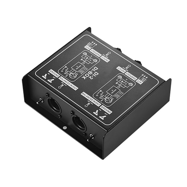 Audio Converter Yksikanavainen DI-Box Passiivinen DI-Box Suora Injektio Äänilaatikko Balansoitu & Balansoimaton Signaalimuunnin