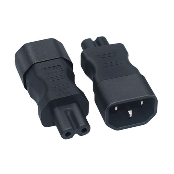 Universal Adapter Bærbar Han til Hun Adapter C14 til C13/C14 til C15 ABS C14 to C15