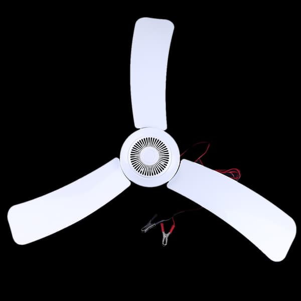 3 blade 36\" 12V campingtelt hængeventilator loftventilator uden afbryder 92 cm