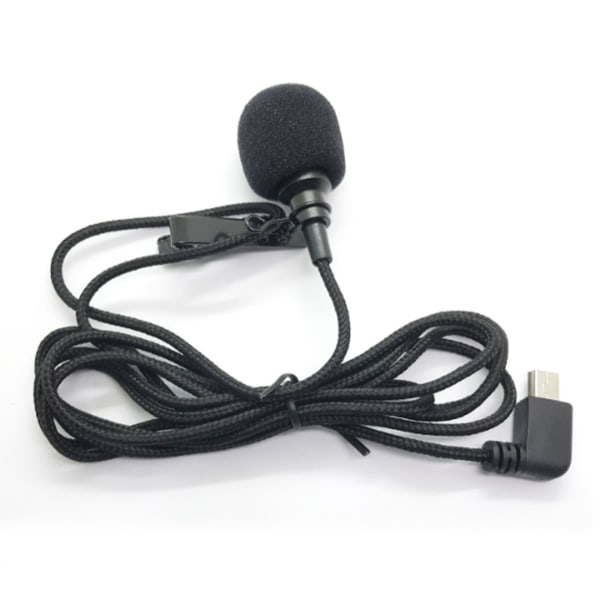 Trådbunden Lavalier-mikrofon 360° pickup rundstrålande clip-on för SJCAM SJ8 SJ9 SJ10 actionkamera