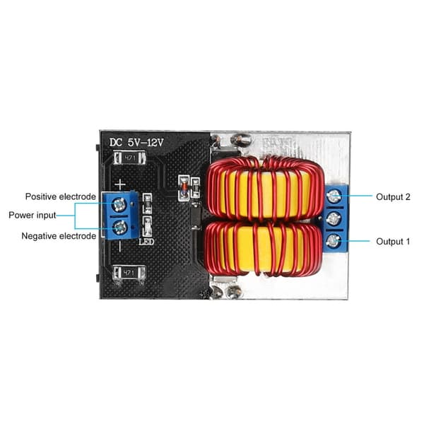 Mini Induktionsvarmeplade 120W Højfrekvent Strømmodul til DIY-Projekter