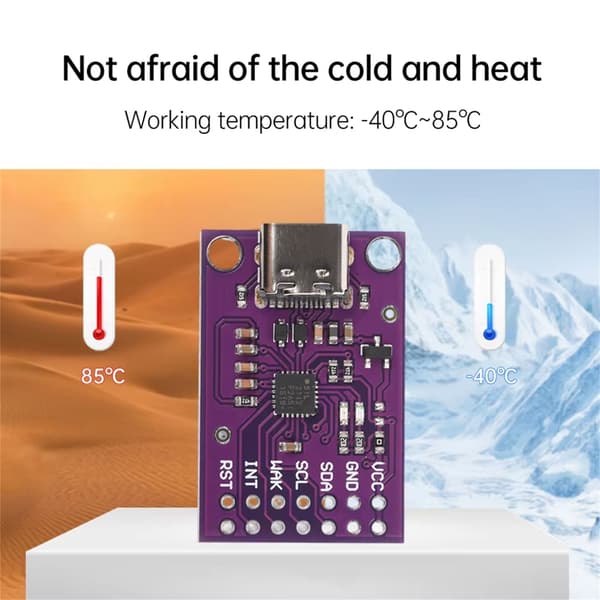 CP2112 Debug Board USB - SMBus-kommunikaatiomoduulin arviointisarjan anturit