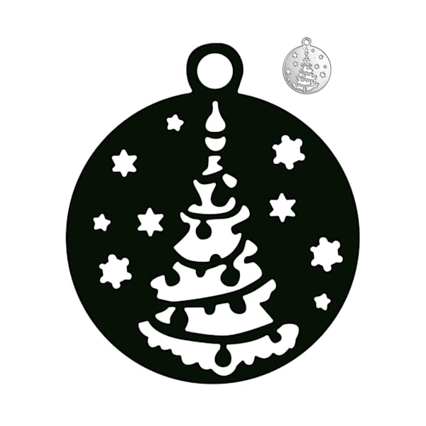 Julhängsmycke Metallskärning Dies Scrapbooking Stencil Die Cuts Kort Prägling DIY Fotoalbum Mall Form 3557