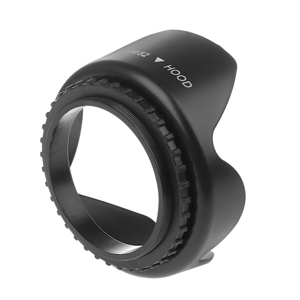 52 mm skruvad blombladssolskydd motljusskydd för Nikon DSLR-kamera