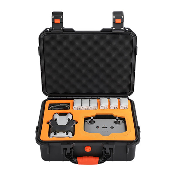 Kompakt case Bekväm förvaringslösning för Mini 4 Pro Flight Vattentät case med säker knapp