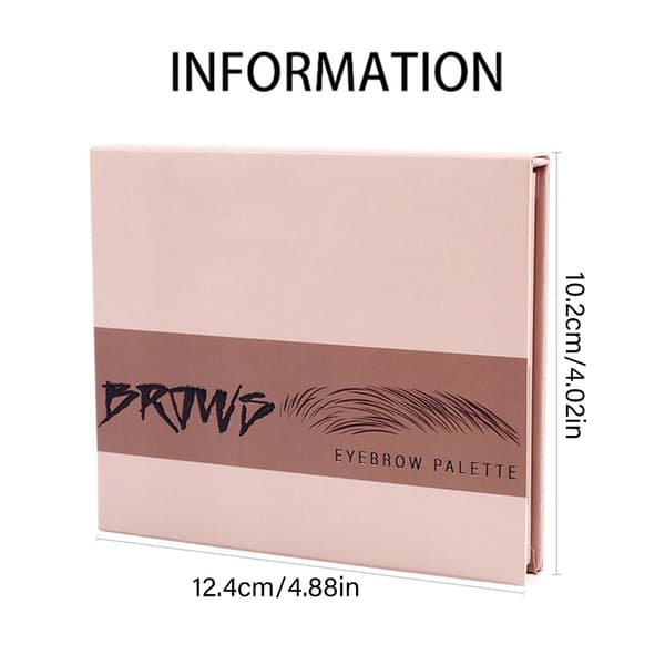 Øjenbrynsskabelonsæt Bryn Puder Makeup Sæt Bryn Kontur Puder Sæt til Kvinder