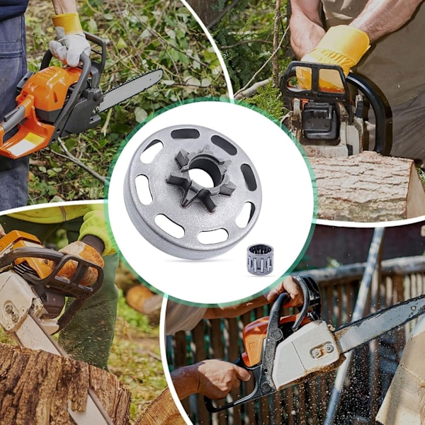Metalliset moottorisahan ketjupyörät Tehokkaat kytkimet Rumpuketjupyörä 66mm malleille 435E 440E