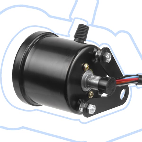 Motorsykkelmåler Odometer 12V Speedometer Frontlykt Blinklysindikator LED