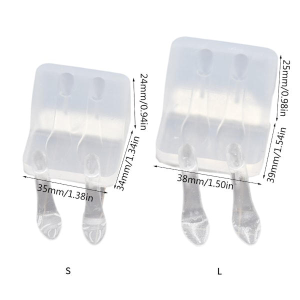 Mini UV-högklackade skor formade DIY silikonform DIY smyckestillverkningstillbehör L