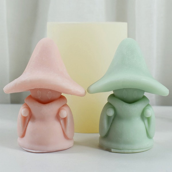 Mushroom Spectre Form Söt figur Aromaterapi Form DIY Form Doftljus Molds